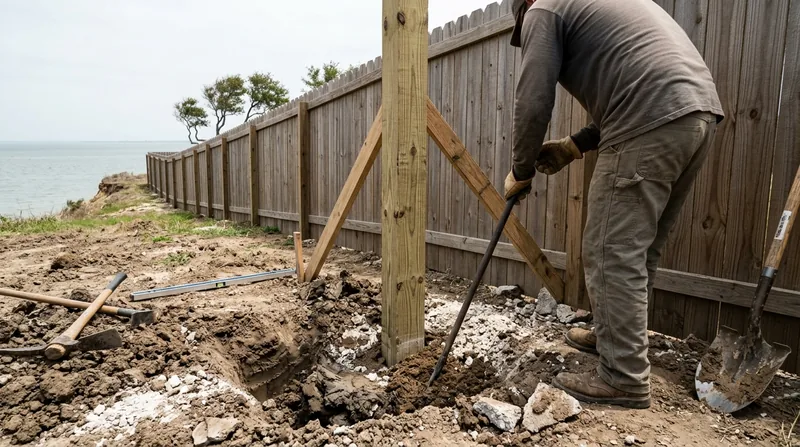 Fence Post Repair & Replacement Corpus Christi